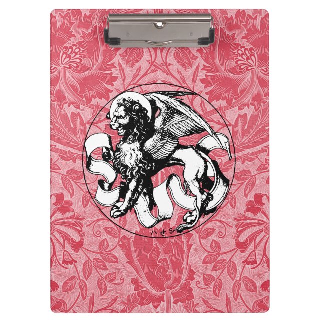 15th Century St Mark's Emblem Winged Lion Clipboard (Front)