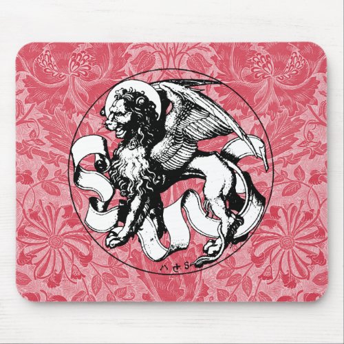 15th Century St Marks Emblem Winged Lion Mouse Pad