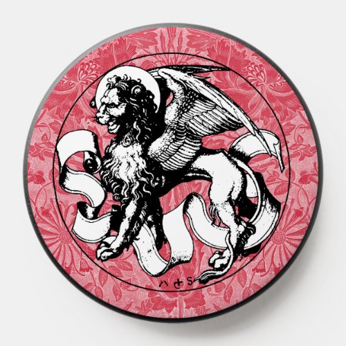 15th Century St Marks Emblem Winged Lion PopSocket