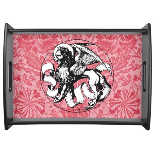 15th Century St Marks Emblem Winged Lion Serving Tray