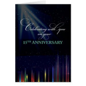 15th Employee Anniversary Sky, Congratulate Thank (Front)