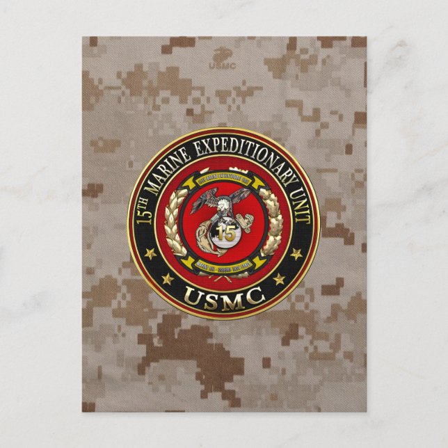 15th Marine Expeditionary Unit (15th MEU) [3D] Postcard (Front)