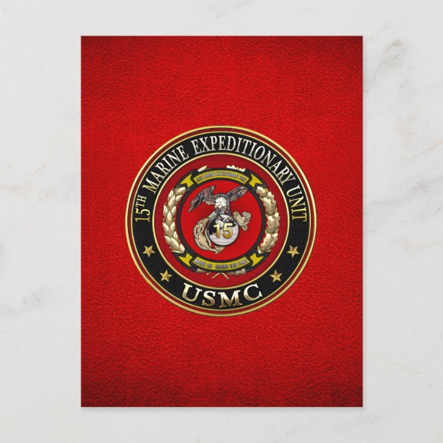 15th Marine Expeditionary Unit (15th MEU) [3D] Postcard (Front)