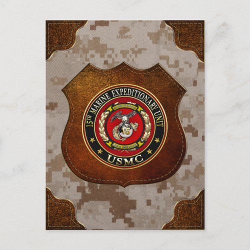 15th Marine Expeditionary Unit 15th MEU 3D Postcard