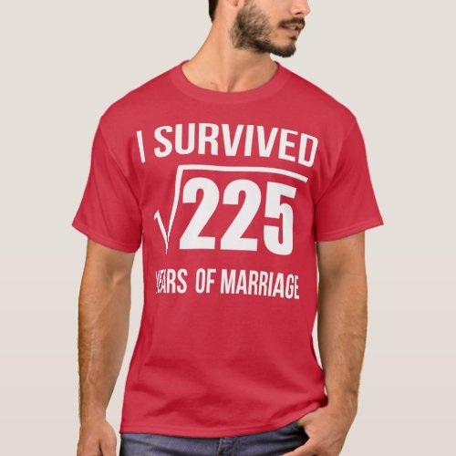 15th Marriage Anniversary Wedding Gift 15 years We T_Shirt