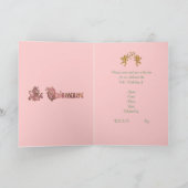 15th Quinceanera Birthday party pink invitation (Inside)