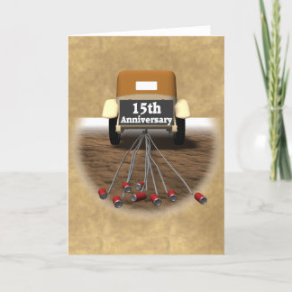 15th Wedding Anniversary Gifts Card
