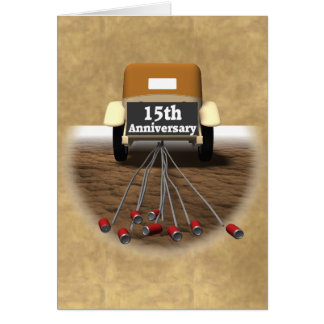 15th Wedding Anniversary Gifts Card