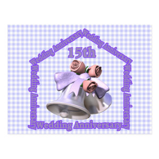 15th Wedding Anniversary Gifts Postcard