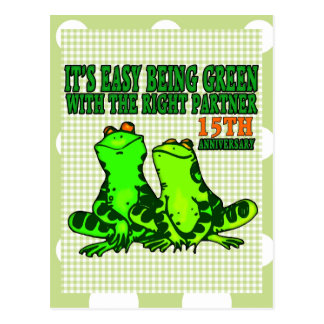 15th Wedding Anniversary Gifts Postcard