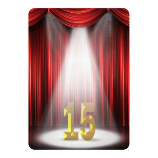 15th Wedding Anniversary Party Card