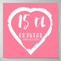 15th Wedding anniversary traditional crystal