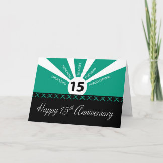 15th Year Employee Business Anniversary, Green Card