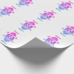 15th Year traditional crystal wedding anniversary Wrapping Paper<br><div class="desc">You can customize the husband and wife names. If you would like any help personalizing this design please feel free to use to ask this design a button, which is immediately below this text. A romantic wedding anniversary designed for people celebrating 15 years of marriage. Crystal is the traditional gift...</div>