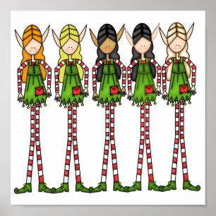 15x15 Elf Magic Christmas Poster