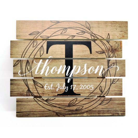 15x18 Family Name Rustic Pallet Wood Sign (Front)