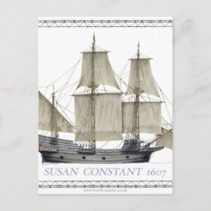 1607 susan constant postcard