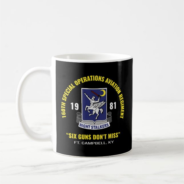 160Th Night Stalkers Ft Campbell Coffee Mug (Left)