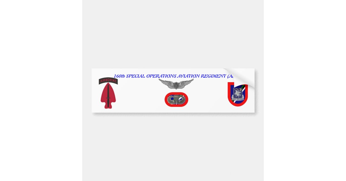 160th SOAR Bumper Sticker | Zazzle
