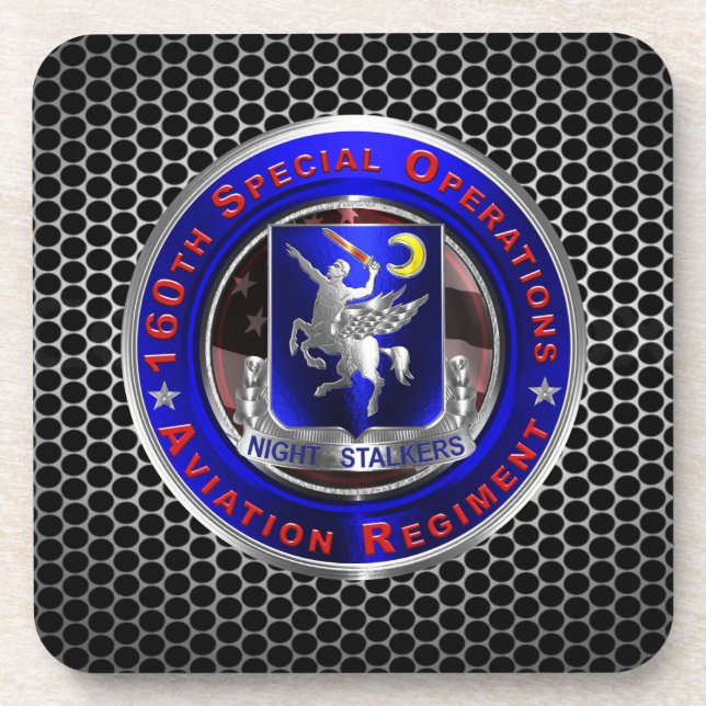 160th “SOAR NIGHTSTALKERS” Beverage Coaster (Front)
