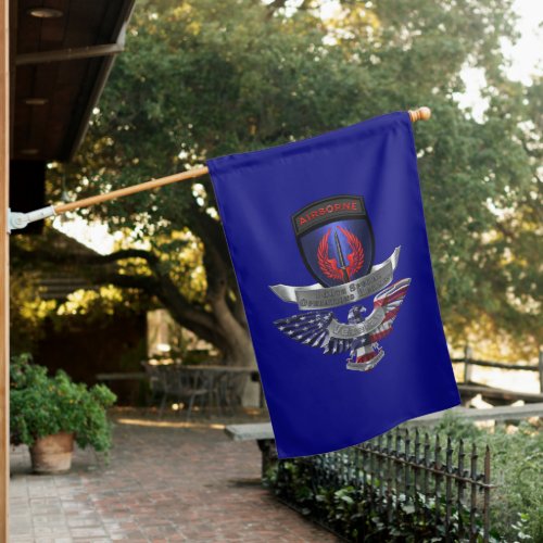 160th SOAR NIGHTSTALKERS  Veteran Eagle House Flag
