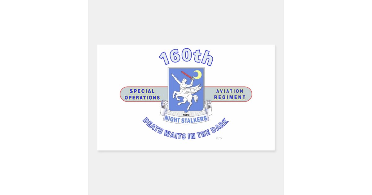 160TH SPECIAL OPERATION AVIATION REGIMENT SOAR RECTANGULAR STICKER | Zazzle
