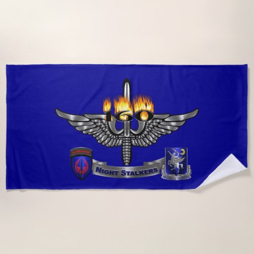 160th Special Operations Aviation NIGHT STALKERS Beach Towel