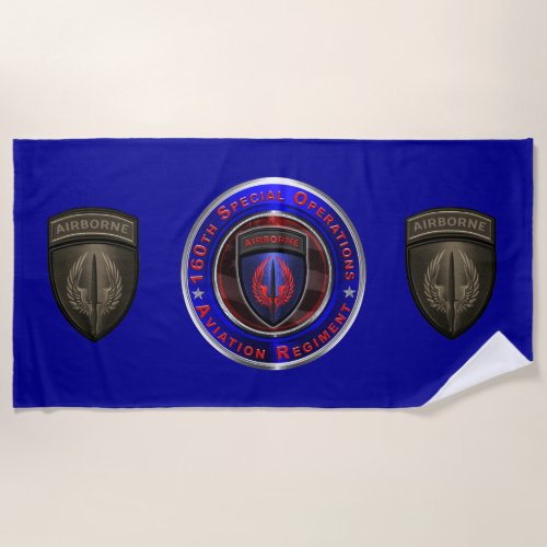 160th Special Operations Aviation NIGHT STALKERS   Beach Towel