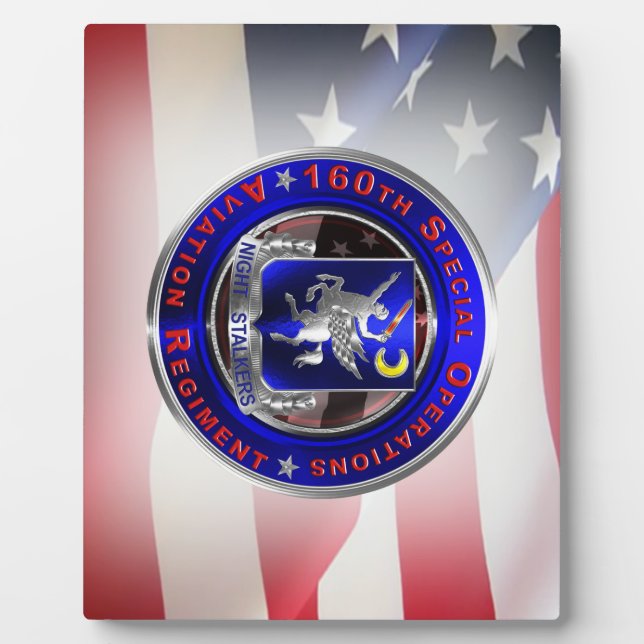 160th Special Operations Aviation NIGHT STALKERS   Plaque (Front)