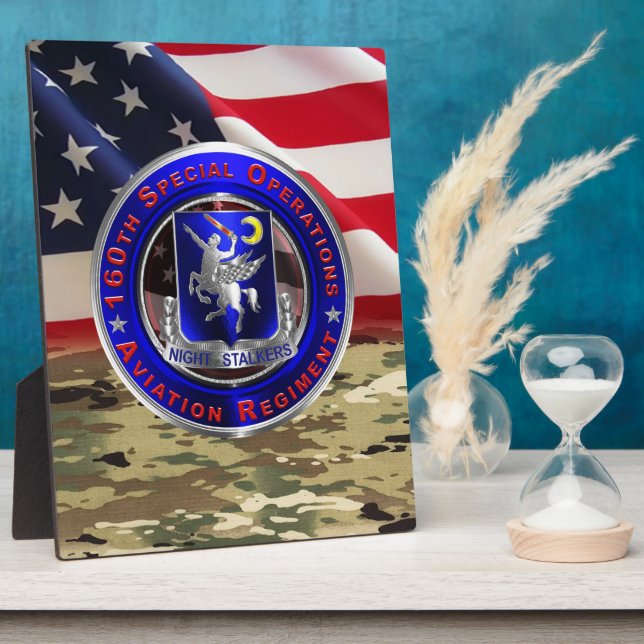 160th Special Operations Aviation NIGHT STALKERS   Plaque (Side)