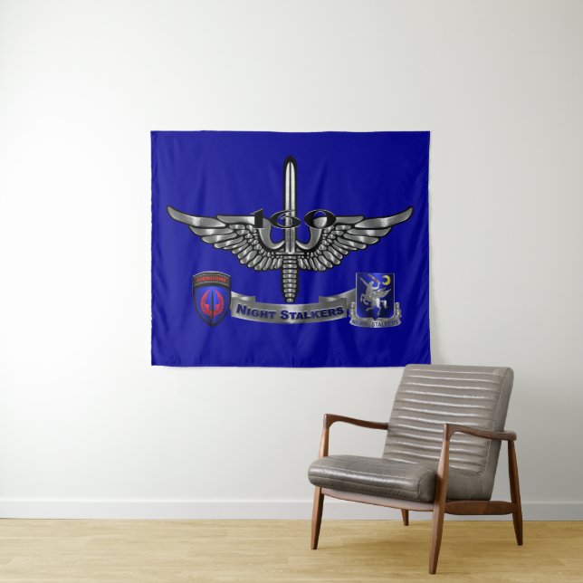 160th Special Operations Aviation NIGHT STALKERS  Tapestry (In Situ (Horizontal))