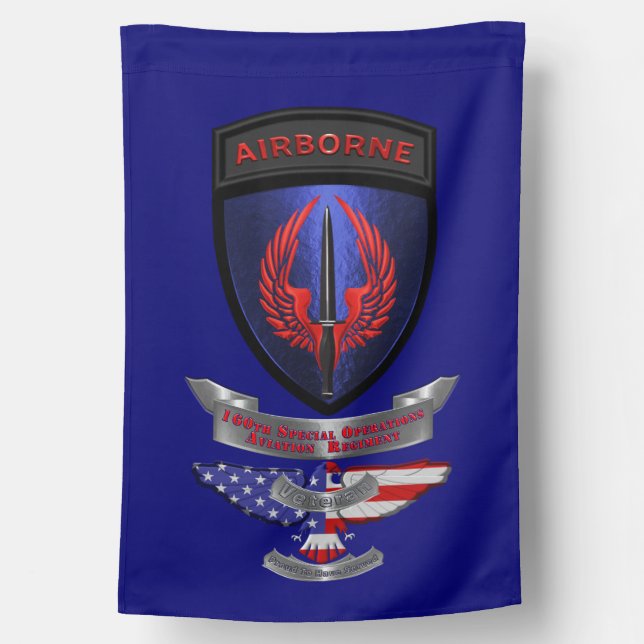 160th Special Operations Aviation Regiment Medics House Flag (Back)