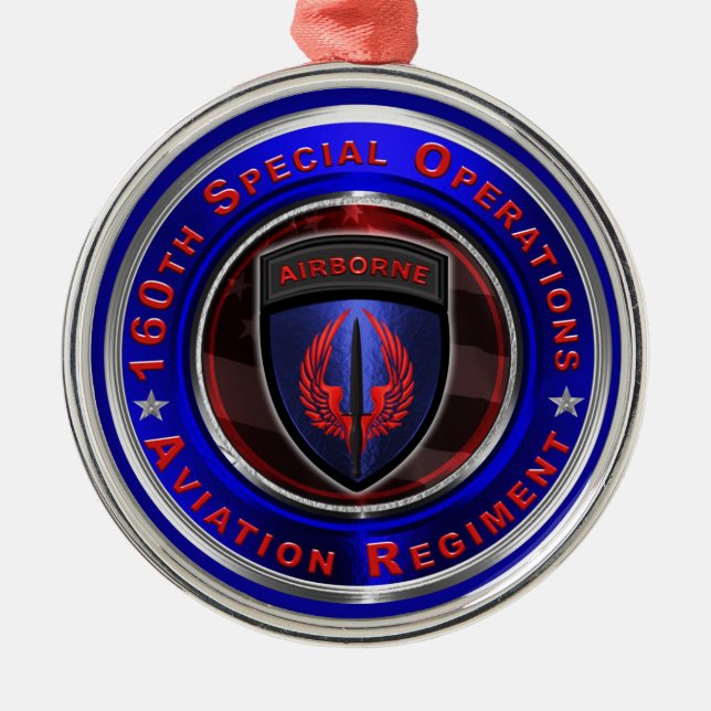 160th Special Operations Aviation Regiment “SOAR” Metal Ornament (Front)