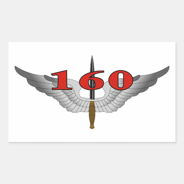 160th Special Operations Aviation Regiment (SOAR) Rectangular Sticker ...