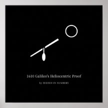 1610 Galileo's Heliocentric Proof Minimalist