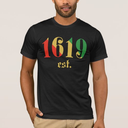 1619 Established African American T_Shirt