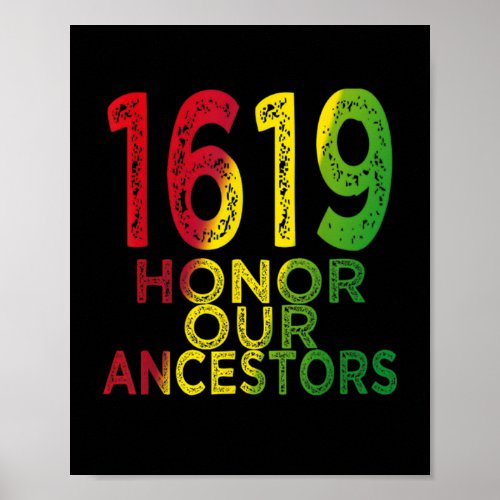 1619 Our Ancestors Project Black History Month Poster
