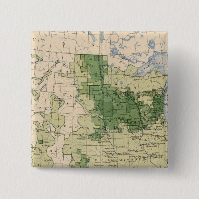 161 Barley/sq mile Button (Front)