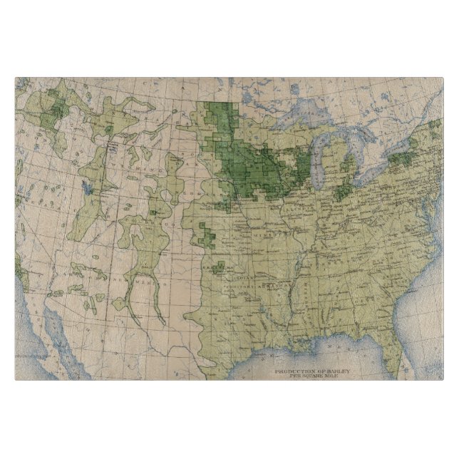 161 Barley/sq mile Cutting Board (Front)