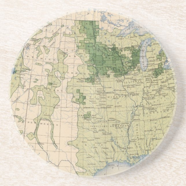 161 Barley/sq mile Drink Coaster (Front)