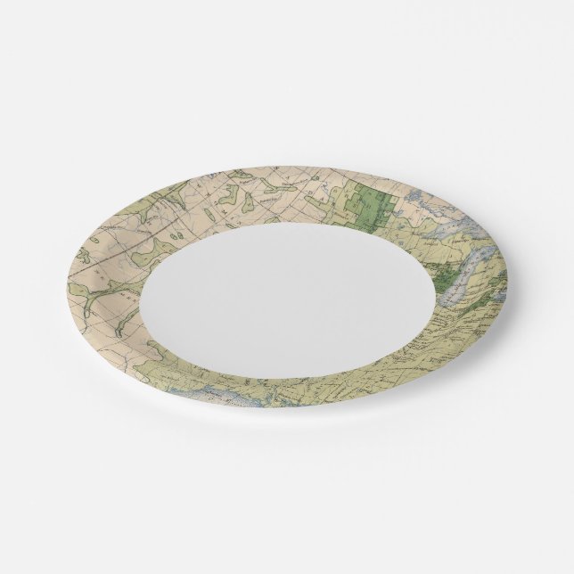 161 Barley/sq mile Paper Plates (Angled)