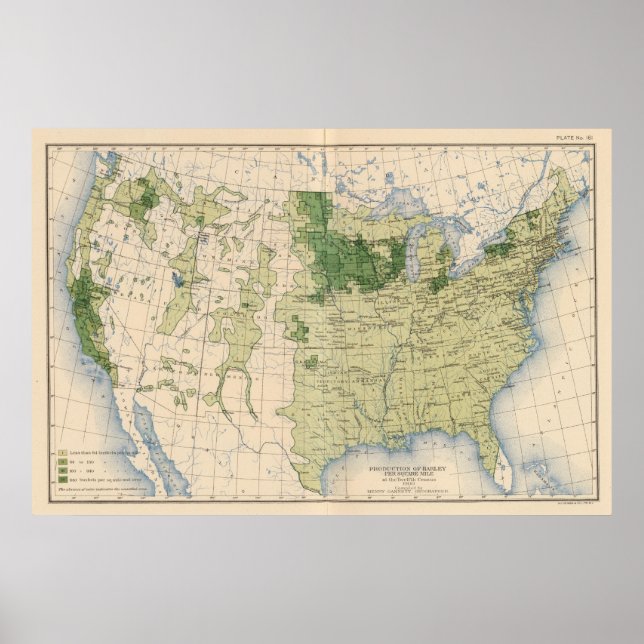 161 Barley/sq mile Poster (Front)