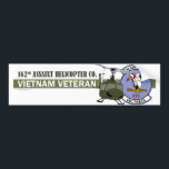 162nd AHC Bumper Sticker<br><div class="desc">These t-shirts, sweatshirts, and gift items feature the 162nd AHC Vultures Patch. A great gift for the Vietnam Vet in your life! Visit MilitaryVetShop.com for an even greater selection.</div>