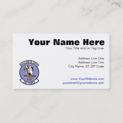 162nd AHC Business Card