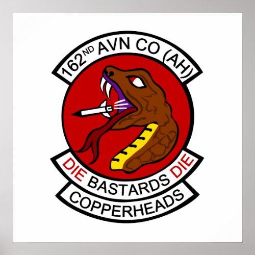 162nd Avn Co AH Copperheads Poster