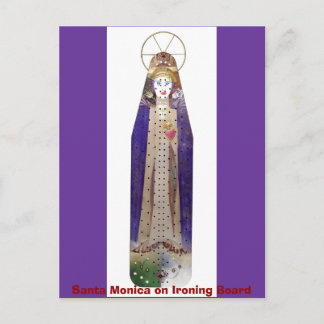 1641, Santa Monica on Ironing Board Postcard