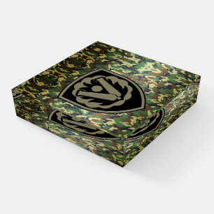 164th Military Police 59th Ordnance Subdued Patch Paperweight