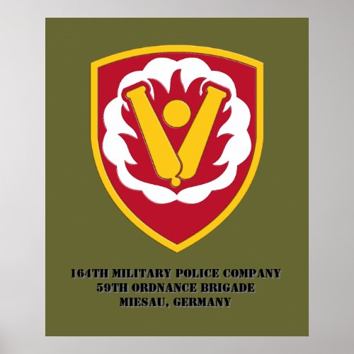 164th Military Police Co Poster