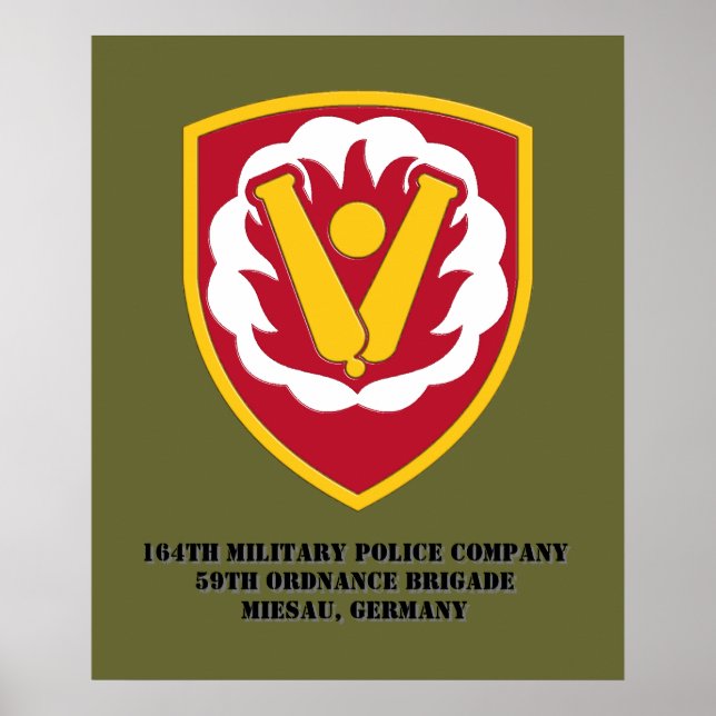 164th Military Police Co Poster (Front)