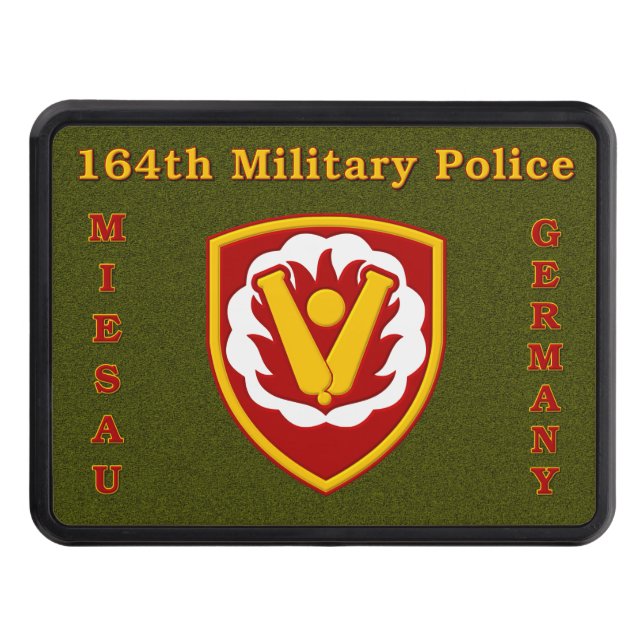 164th Military Police Miesau Germany Hitch Cover (Front)
